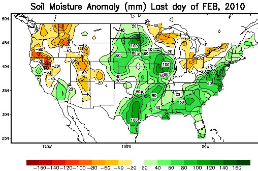 Soil Moisture Anomalies February 28 Soil Moisture Anomalies February 28